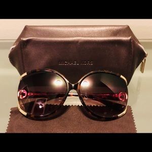 Michael Kors tortoise shell and gold sunglasses